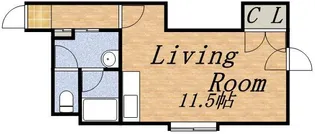 ローヤルハイツ琴似【201号室】の間取り