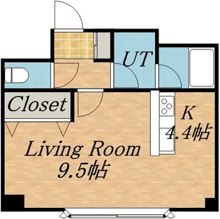 ベンビル【402号室】の間取り
