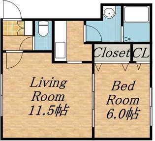 グランメールマルミチ【1階】の間取り