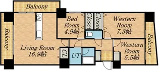 レジディア円山北5条【9階】の間取り