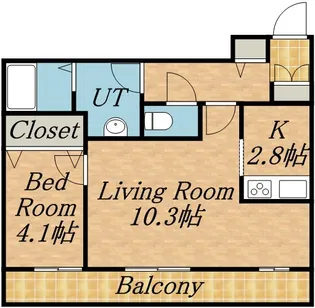 フェバリット参番館【5階】の間取り