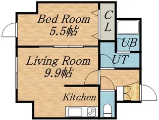 パークヒルズ北円山【1003号室】の間取り
