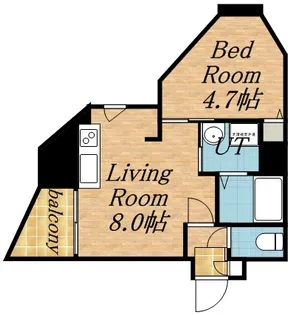 クラッセ円山 WEST【00403号室】の間取り