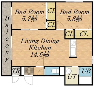 ファイン6・8【202号室】の間取り