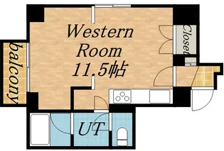 クレアシオン桑園Ⅱ【0502号室】の間取り