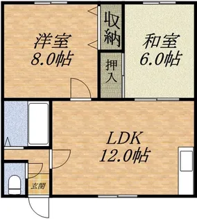マンション正冨【202号室】の間取り