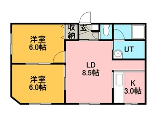カーサノルテ曙【301号室】の間取り