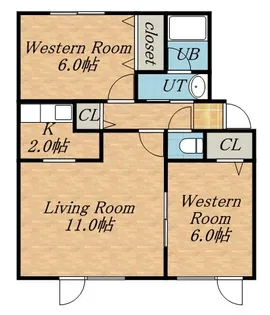 ノベル西宮の沢壱番館【301号室】の間取り