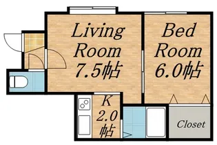 KOHRI(コーリ)・13【105号室】の間取り