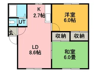 パークハイツ27【203号室】の間取り