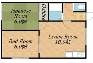 コーポライスナースリィ【201号室】の間取り