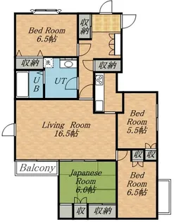 シティハイム44【4階】の間取り