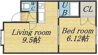 ワールド伏古【0202号室】の間取り