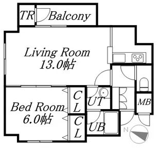 ハルバード24【601号室】の間取り
