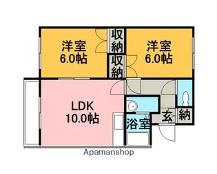 アーバンハイツ【1階】の間取り