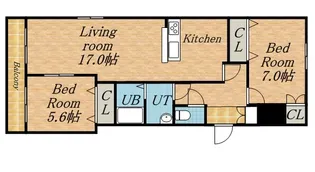 ブリーズN36【601号室】の間取り