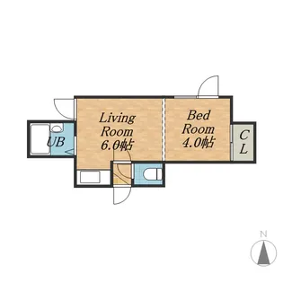 キャメロットⅠ【106号室】の間取り