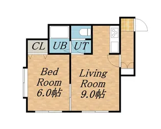 1LDKの間取り画像