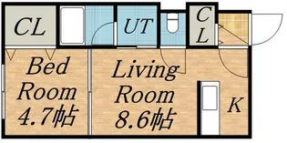 ロフティハウス【103号室】の間取り