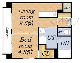 PRIME URBAN北11条【00301号室】の間取り