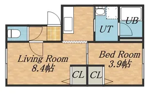 ジラソーレⅡ【2階】の間取り