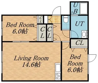 ア・ラ・モード参番館【2階】の間取り