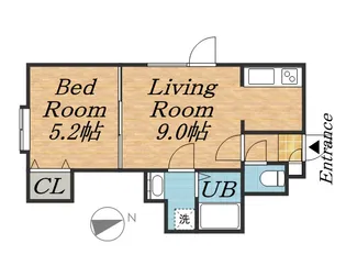 レジデンスエルシエーロ【101号室】の間取り