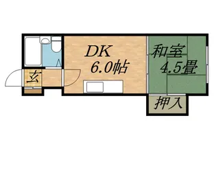 メゾン中田【206号室】の間取り