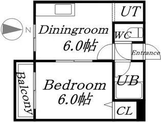 プロムナード麻生【1階】の間取り
