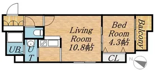 PRIME URBAN北14条【01004号室】の間取り