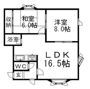 ロイヤルハイツHI【1階】の間取り