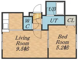 オカップ N【2階】の間取り