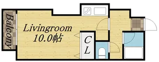 ティアラTRIPLEONEDEM【1階】の間取り