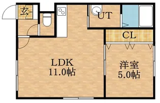 レタドール8ー4【205号室】の間取り