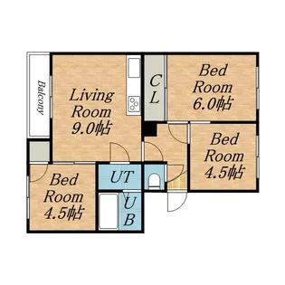 コーポ30【00302号室】の間取り