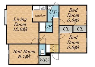 タカダハイツ【1階】の間取り