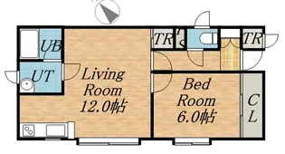 サンハイツ【201号室】の間取り