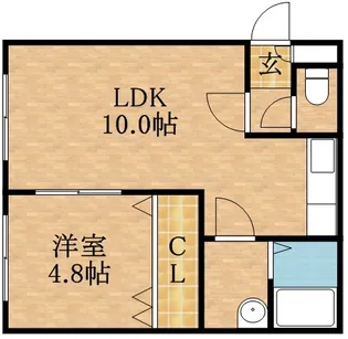 ドリームハウスⅢ【202号室】の間取り