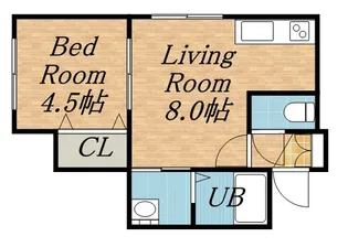 サンライズ【105号室】の間取り