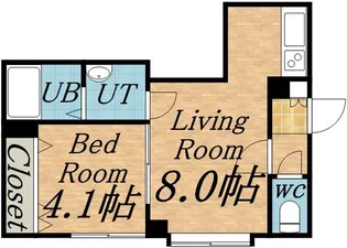アールズグランデ【202号室】の間取り