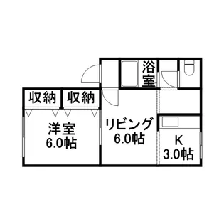 グレースハイツ新道東【2階】の間取り