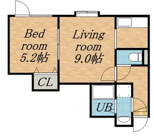 パシフィックオーシャンⅡ【105号室】の間取り