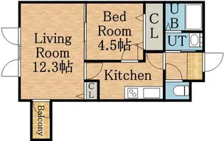 Palazzo麻生Ⅱ【302号室】の間取り