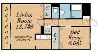コンフォース杜【402号室】の間取り