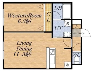 レジディア札幌駅ノース【3階】の間取り