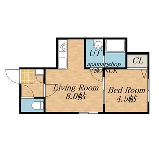 ウイングコート札幌Ⅱ【205号室】の間取り