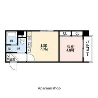 かおるビル【6階】の間取り