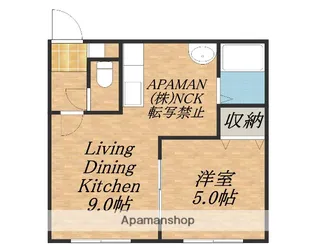 ノースパレスN42【2階】の間取り