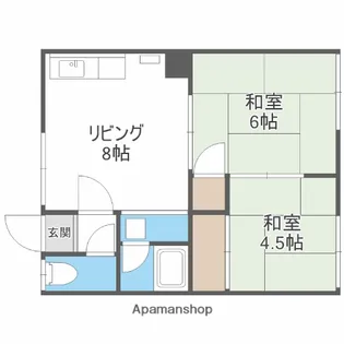 エステーハイツ【1階】の間取り
