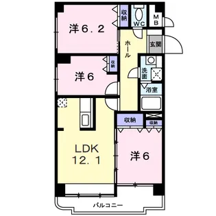 マーヴェラス21【9階】の間取り